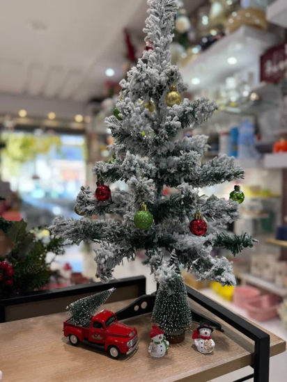 تصویر از درخت کریسمس برفی