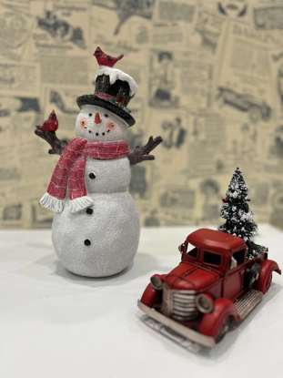 تصویر از مجسمه آدم برفی