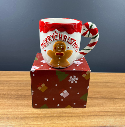 تصویر از ماگ دسته عصای کریسمسی