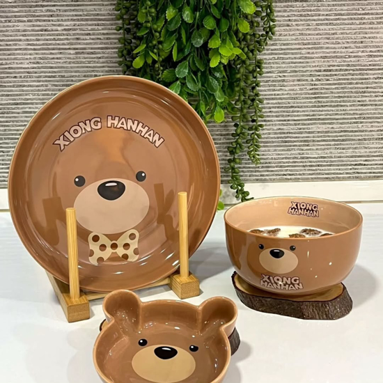 تصویر از ظرف دو گوشی تدی کوچک