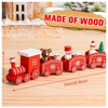 تصویر از قطار چوبی کریسمس